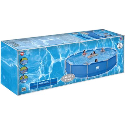 Happy People Stahlrahmenpool-Set mit 530 gal Filterpumpe - Frame Pool Happy People Stahlrahmenpool-Set mit 530 gal Filterpumpe - Frame Pool
