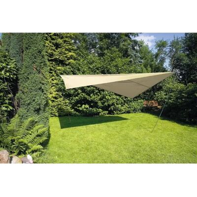 Happy People Voile Soleil 300x400cm - Sable - Voile / Pergola - Publicité Happy People Voile Soleil 300x400cm - Sable - Voile / Pergola - Publicité