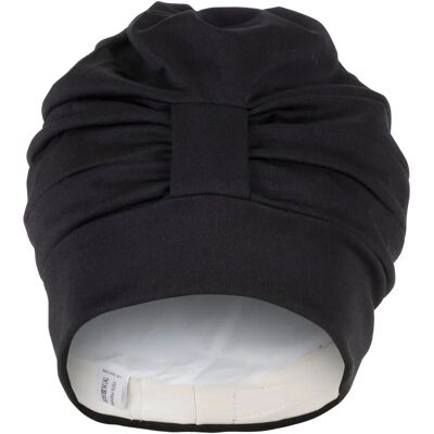 Fashy Black Draped Fabric Swim Cap - Swim Cap Fashy Black Draped Fabric Swim Cap - Swim Cap