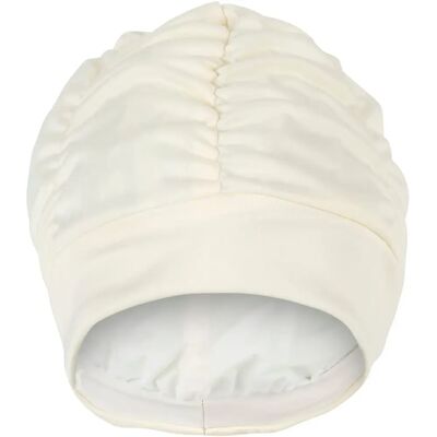 Fashy Pleated Fabric Swim Cap Champagne - Swim Cap Fashy Pleated Fabric Swim Cap Champagne - Swim Cap