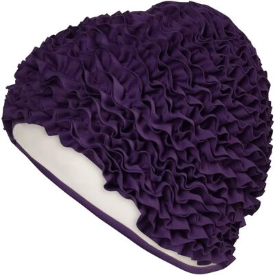 Bonnet de Bain en Tissu à Volants Fashy - Violet - Bonnet de Bain Bonnet de Bain en Tissu à Volants Fashy - Violet - Bonnet de Bain