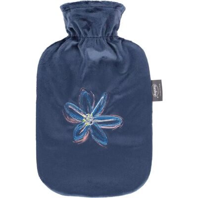 Fashy Bouteille d'eau chaude 2L - Navy - Housse en plush amovible Fashy Bouteille d'eau chaude 2L - Navy - Housse en plush amovible