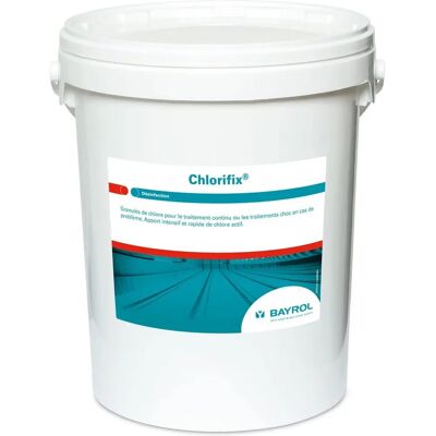 Bayrol Chlorifix 25 Kg Granulés de Chlore - Traitement de Choc de Piscine - Publicité Bayrol Chlorifix 25 Kg Granulés de Chlore - Traitement de Choc de Piscine - Publicité
