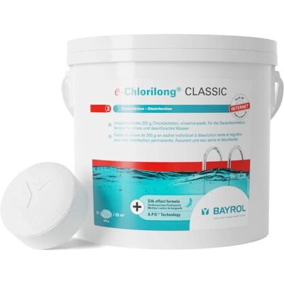 Bayrol Chlorilong Classic - 5 kg - Désinfectant piscine - Publicité Bayrol Chlorilong Classic - 5 kg - Désinfectant piscine - Publicité