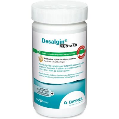 Bayrol Desalgin Mustard - 1,5 kg - Algicide Puissant - Publicité Bayrol Desalgin Mustard - 1,5 kg - Algicide Puissant - Publicité