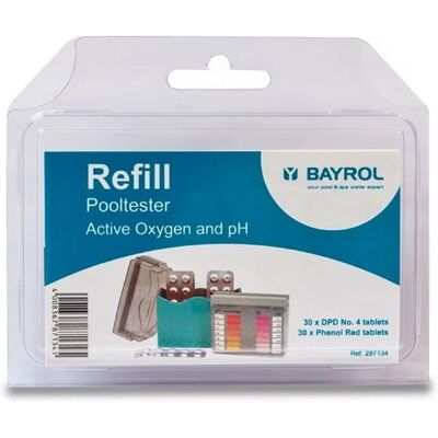Bayrol Pooltester Nachfüllpack - pH/O2 - 30 Phenol Red & 30 DPD 4 Bayrol Pooltester Nachfüllpack - pH/O2 - 30 Phenol Red & 30 DPD 4