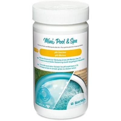 Bayrol Mini Pool & Spa Ph-Moins Granulés - 1,5kg - Produit chimique piscine - Publicité Bayrol Mini Pool & Spa Ph-Moins Granulés - 1,5kg - Produit chimique piscine - Publicité