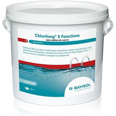 Bayrol - Chlorilong Power 5 fonctions - Produit piscine - Publicité Bayrol - Chlorilong Power 5 fonctions - Produit piscine - Publicité