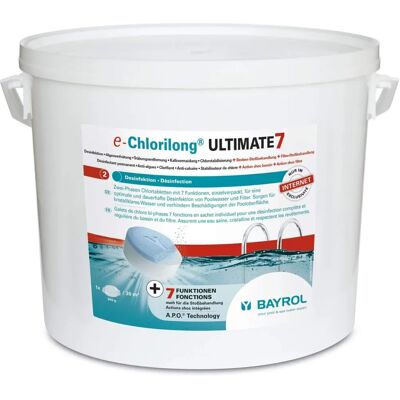 Galets de Chlore Bayrol Chlorilong Ultimate 7 - 10,2 kg - Publicité Galets de Chlore Bayrol Chlorilong Ultimate 7 - 10,2 kg - Publicité