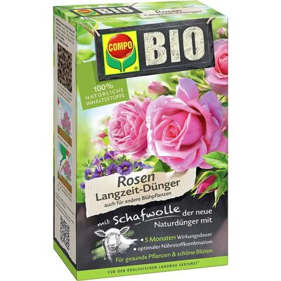 COMPO Organikus Műtrágya - Rózsák - 750g - NPK 6+3+5 COMPO Organikus Műtrágya - Rózsák - 750g - NPK 6+3+5