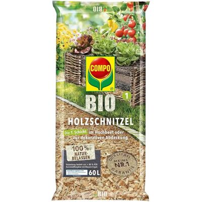 Compo GmbH Bio Holzschnitzel - 60L - Mulch & Kompost Compo GmbH Bio Holzschnitzel - 60L - Mulch & Kompost