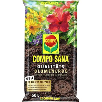 Compo GmbH - Terreau de Qualité COMPO SANA - 50L - Terreau pour plantes - Publicité Compo GmbH - Terreau de Qualité COMPO SANA - 50L - Terreau pour plantes - Publicité