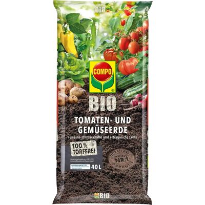 Compo GmbH COMPO BIO torffrei Tomaten- und Gemüseerde - 40L Compo GmbH COMPO BIO torffrei Tomaten- und Gemüseerde - 40L