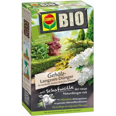 Compo GmbH COMPO BIO fák, sövények, csokrok hosszú távú tompítás sauegyüttessel - Műtrágya Compo GmbH COMPO BIO fák, sövények, csokrok hosszú távú tompítás sauegyüttessel - Műtrágya