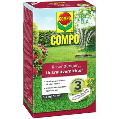 Compo GmbH COMPO Rasen-Dünger plus Unkrautvernichter - 3 Monate Wirkung Compo GmbH COMPO Rasen-Dünger plus Unkrautvernichter - 3 Monate Wirkung