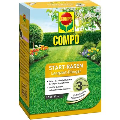 COMPO Marke Start Rasen Dünger - Organisch-mineralischer NPK 12+9+5, 1,5kg COMPO Marke Start Rasen Dünger - Organisch-mineralischer NPK 12+9+5, 1,5kg