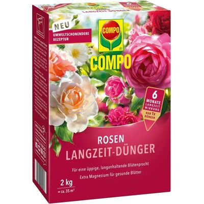 COMPO Rosen Langzeit-Dünger - 2 kg Pflanzenfutter COMPO Rosen Langzeit-Dünger - 2 kg Pflanzenfutter