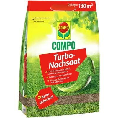 Compo GmbH - Turbo Nachsaat - Schnelles Keimendes Saatgut - 2,6kg Compo GmbH - Turbo Nachsaat - Schnelles Keimendes Saatgut - 2,6kg