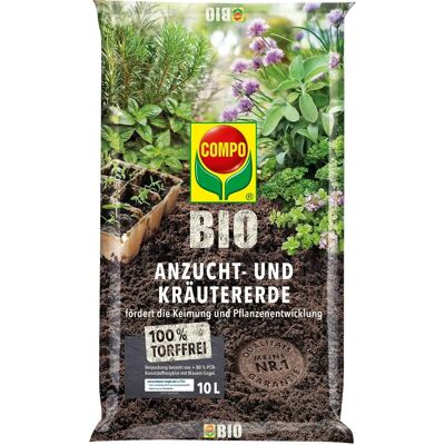 COMPO BIO Anzucht- und Kräutererde - Bio, 10 L COMPO BIO Anzucht- und Kräutererde - Bio, 10 L