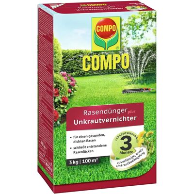 COMPO Rasendünger plus Unkrautvernichter - 3kg COMPO Rasendünger plus Unkrautvernichter - 3kg