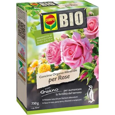 Concime organico biologico per rose 750G - Rose da giardino e vaso Concime organico biologico per rose 750G - Rose da giardino e vaso