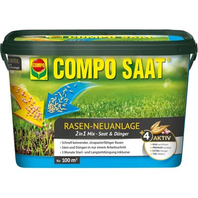 COMPO SAAT Rasensamen - 2,2 kg für 100 m² COMPO SAAT Rasensamen - 2,2 kg für 100 m²