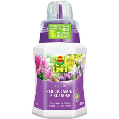 Engrais Liquide Compo pour Cyclamens et Plantes Bulbeuses - 250ml - Publicité Engrais Liquide Compo pour Cyclamens et Plantes Bulbeuses - 250ml - Publicité