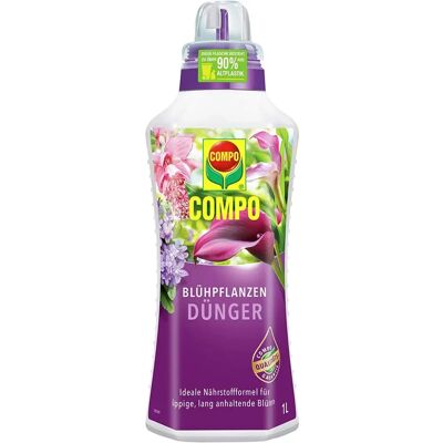 Engrais pour plantes à fleurs COMPO - 1 L - Publicité Engrais pour plantes à fleurs COMPO - 1 L - Publicité