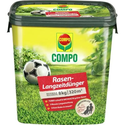 Compo Cubo de fertilizante de hierba a largo plazo de 8 kg Compo Cubo de fertilizante de hierba a largo plazo de 8 kg