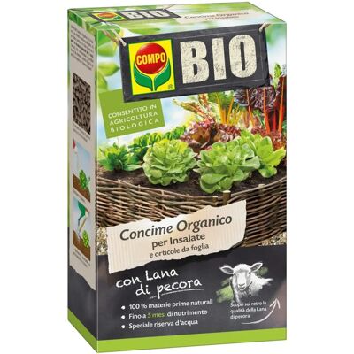Concime biologico Compo con lana di pecora - Verdure a foglia - 750g Concime biologico Compo con lana di pecora - Verdure a foglia - 750g
