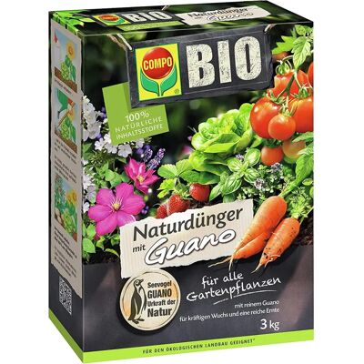 COMPO BIO Guano Műtrágya - 3kg Kertészeti növények COMPO BIO Guano Műtrágya - 3kg Kertészeti növények