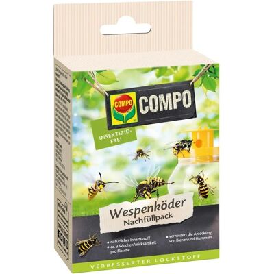 COMPO Wespenfallen Nachfüllpack - 3 Lockstoffbeutel COMPO Wespenfallen Nachfüllpack - 3 Lockstoffbeutel