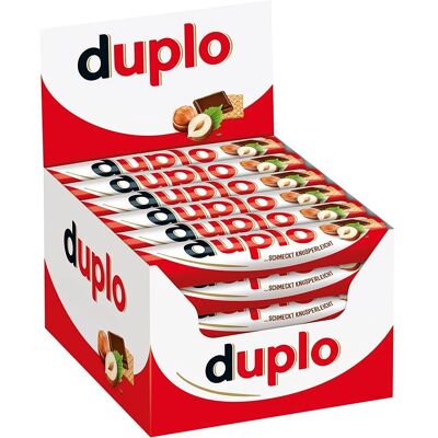Ferrero Duplo - Knusprige Waffel Haselnuss Milchschokolade - Schokoriegel Ferrero Duplo - Knusprige Waffel Haselnuss Milchschokolade - Schokoriegel