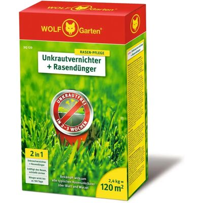 Wolf-Garten Gyomirtó és műtrágya 2 az 1-ben 120m² Wolf-Garten Gyomirtó és műtrágya 2 az 1-ben 120m²