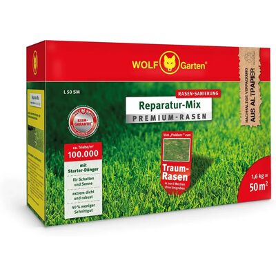 Wolf-Garten Gyepjavító Keverék L 50 SM - Mag és Kezdőtrágya Wolf-Garten Gyepjavító Keverék L 50 SM - Mag és Kezdőtrágya