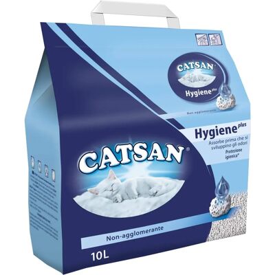 Catsan Hygiene Plus Areia de Quartzo - 10L Catsan Hygiene Plus Areia de Quartzo - 10L
