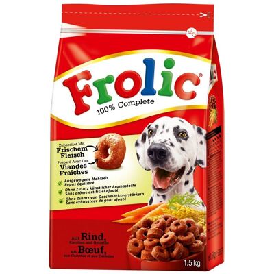 Nourriture pour Chiens Frolic Bœuf - 5 x 1,5kg - Publicité Nourriture pour Chiens Frolic Bœuf - 5 x 1,5kg - Publicité