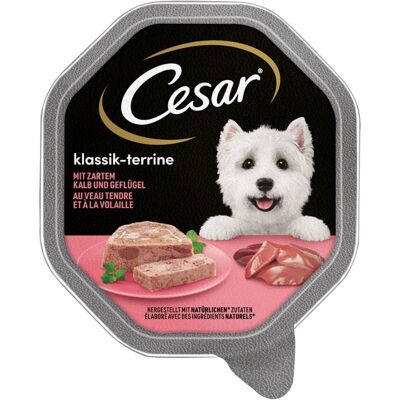 Nourriture humide pour chiens Cesar - Classique, Volaille & Veau, 150 g Nourriture humide pour chiens Cesar - Classique, Volaille & Veau, 150 g