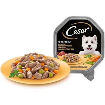 Nourriture pour chiens Cesar - Classic, Landragout, en Sauce - 150g Nourriture pour chiens Cesar - Classic, Landragout, en Sauce - 150g