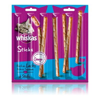 Whiskas 251179/14er Pack Kat Snacks Zalm - Kat Snacks Whiskas 251179/14er Pack Kat Snacks Zalm - Kat Snacks