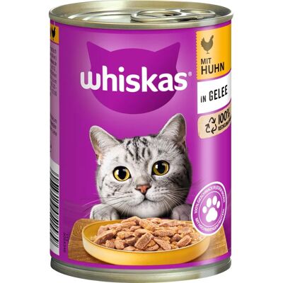Comida húmeda Whiskas para gatos adultos - 24x400g en gelatina Comida húmeda Whiskas para gatos adultos - 24x400g en gelatina