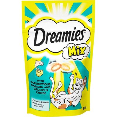 Dreamies Sachet with salmon and cheese - 6x 60g Dreamies Sachet with salmon and cheese - 6x 60g