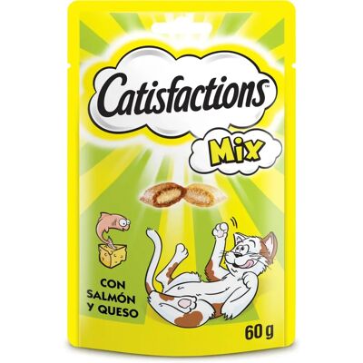 Snack per Gatti Catisfactions - Formaggio & Salmone - 60g Snack per Gatti Catisfactions - Formaggio & Salmone - 60g