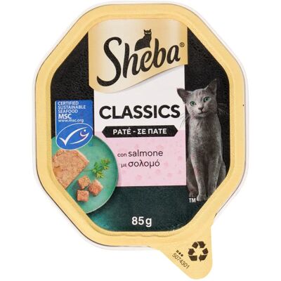 Sheba Patè di Salmone per Gatti - Cibo Completo Adulti Sheba Patè di Salmone per Gatti - Cibo Completo Adulti