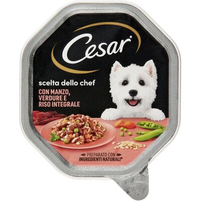 Cibo per cani Cesar - Pack misto di carne e verdure 14x150G Cibo per cani Cesar - Pack misto di carne e verdure 14x150G