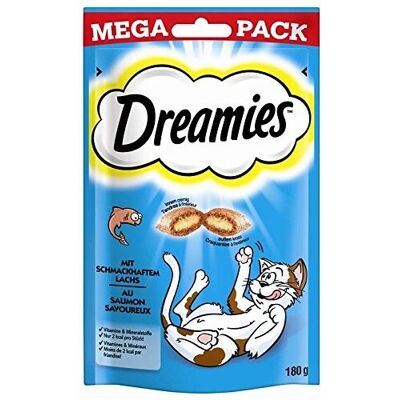 Dreamies Katzen Snacks - Lachs Geschmack - 4x180g - Katzenträume Dreamies Katzen Snacks - Lachs Geschmack - 4x180g - Katzenträume