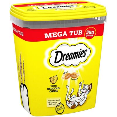 Dreamies Cat Treats Mega Tub - Cat Treats with Cheese Dreamies Cat Treats Mega Tub - Cat Treats with Cheese