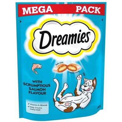 Dreamies Salmon Cat Treats - Big Pack, 200g x 6 Dreamies Salmon Cat Treats - Big Pack, 200g x 6