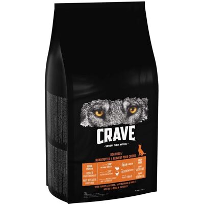 CRAVE Dog Adult Turkey & Chicken Dry Food - 7kg CRAVE Dog Adult Turkey & Chicken Dry Food - 7kg