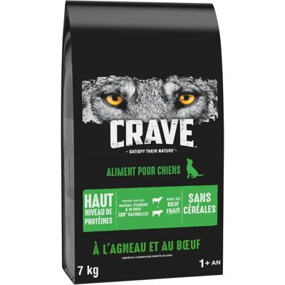 Crave Dog dry food with lamb and beef - 7kg Crave Dog dry food with lamb and beef - 7kg